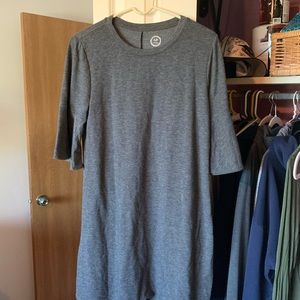 Dark grey T-shirt dress